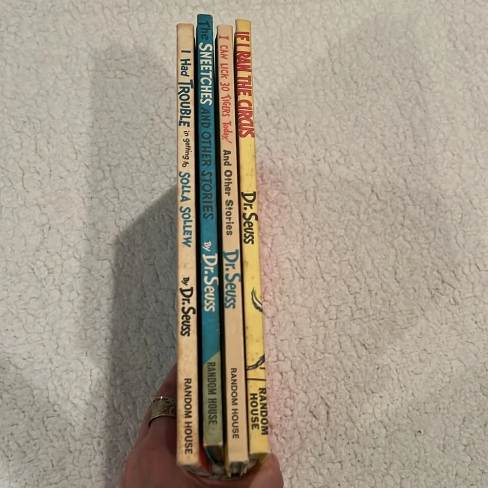 Vintage Dr Seuss Classic Stories Set of 4 Family Fun Reading time - Picture 6 of 15